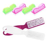 HONITANO Brosses à Couleur Aléatoire en Pp Ensemble de 6 Brosses Nettoyantes Efficaces sans Abîmer, Différentes Couleurs pour Manucure et Nail Art
