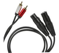 HONITANO Câble Adaptateur Audio Rca vers Xlr Femelle Cordon Audio Professionnel à Double Connecteur et Haut Parleurs Isolation Interférence et Fiable