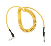 HONITANO Câble pour instrument de guitare : cordon spiralé flexible pour pédale d'effet, guitare acoustique, basse électrique, instruments de musique, configuration scène et studio, 3 m