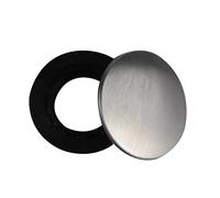 HONITANO Cache Trou Évier Cuisine 2pcs en Acier Inoxydable Argenté Écrou Court, Accessoires pour Robinet, Protège les Fuites et Maintient Cuisine Propre