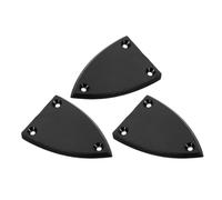 HONITANO Caches de Tige de Réglage Accessoires de Réparation Précis Lot de 3 pour Guitare Électrique, en Abs Noir Solide et Optimisation Son pour Truss Rod Compatibles