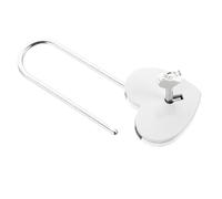 HONITANO Cadenas Forme Cœur Blanc de Serrure Rustproof pour Valise Armoire Petit Cadenas Décoratif Secret et Cadeau Couple