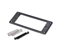 HONITANO Cadre de Montage Humbucker Métallique Plat Noir Anneaux de Fixation Robustes pour Micros Guitare Dimensions Compatible Manche et Chevalet Finition Brillante
