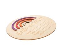 HONITANO Carte De Mois En Bois Nom S'Il Vous Plaît Bébé Jalon Annonce De Tout-Petit Panneau Garçon Nouveau-Né Mois Panneau Néon Le Panneau Bonjour Mensuel DIY Carte De Mois De