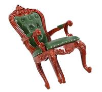 HONITANO Chaise de Poupée Décorative Verte Dossier Miniature Classique en Plastique Meuble Miniature pour Maison de Poupée Accessoire pour Décor de Mini Maison et Loisirs Créatifs