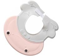 HONITANO Chapeau de Shampoing pour Bébé Rose en Pp et Tpe, Visière Ajustable Design Incurvé pour Protéger la Tête Oreilles Lors du Bain Bain