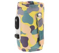 HONITANO Chauffe-biberon USB Portable avec Écran Digital Pochette Isolante à Température Constante Chauffe Rapide pour Lait Infantile Housse de Voyage Légère Camouflage Jaune avec Câble de