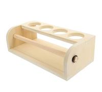 HONITANO Chevalet de Peinture en Bois 35×17×11 CM Support Rouleau de Papier à Dessin et Rangement Crayons Porte-Rouleau Pratique pour Garçon et Filles Accessoire Bureau Créatif et