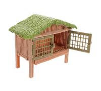 HONITANO Clôture De Ferme Miniature Éducative Modèle Poulailler Réaliste pour Garçon Fille Accessoire Jeu Animaux Poules Décor Scène Micro-Paysage Agricole