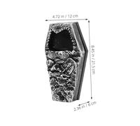 HONITANO Coffin Doorbell Halloween with Light and Spooky Sound Interactive Spider Battery Operated Haunted House Decoration for Indoor Outdoor Halloween Party