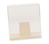 HONITANO Coffret de Présentation pour Médailles et Trophées, Boîte de Rangement en Plastique Transparent Couleur Crème, Mini-Chevalet Intégré, pour Gymnastes, Coureurs de Marathon et