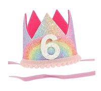 HONITANO Couronne Anniversaire Pour Numéro Sequins Accessoires De Fête Colorés Pour Garçons Et Filles Pour Anniversaires Et Shower