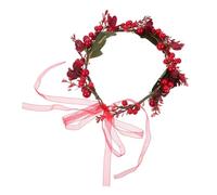 HONITANO Couronne De Noël à Baies Artificielles Taille Unique Ruban Ajustable Pour Fille Mariage Fête Photographie