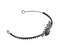 HONITANO Couronne Gothique Tête de Mort Strass Serre-tête Léger et Stable pour Halloween Diadème Sorcière Rétro pour Fête Bal et Reine de Bal Accessoire Cheveux Femme