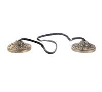 HONITANO Cymbales Tingsha Népalaises 45 CM en Cuivre Blanc Instrument de Percussion Tibétain pour Sonothérapie Yoga et Contemplation Cloches Musicales Spirituelles Portables