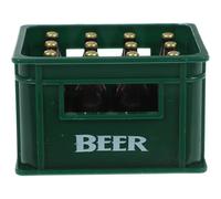 HONITANO Décoration Mini Boîte à Bière Verte Réaliste Accessoire Photo Miniature pour Maison de Poupée Modèle Décoratif de Scène de Vie 1 Pièce pour DIY et Mise en Page