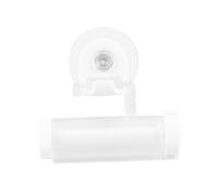 HONITANO Distributeur de Dentifrice Mural Réutilisable à Ventouse Presse-Dentifrice à Roulettes Support Pratique Anti-Dérapant Compatible Tubes Cosmétiques pour Salle de Bain Maison Hôtels