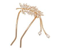 HONITANO Élégantes Épingles à Cheveux Métal Plume pour Mariée Accessoires de Coiffure pour Femmes Pinces U Forme de Fourche à Cheveux pour Chignons et Mariages