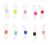 HONITANO Embouts de Connexion Antidérapants en Caoutchouc 22x6 Mm, Lot de 50 Pièces, Connecteur Flexible pour Chaînes de Lunettes, Maintien Sécurisé pour Lunettes de Soleil, Lecture