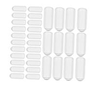 HONITANO Embouts en Caoutchouc pour Bandeaux 200 Pcs, Diamètre 5,5 Mm, Transparents, Parties Confortables et Flexibles pour Accessoires DIY Cheveux, Réparation et Personnalisation