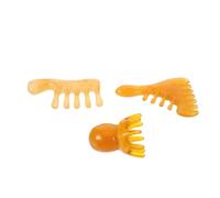 HONITANO Ensemble de 3 outils de massage du cuir chevelu, masseur en résine en forme de pieuvre, peigne Gua Sha, outil de massage manuel à griffes pour les cheveux, le cuir chevelu et le visage