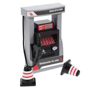 HONITANO Ensemble de Jeu Station-Service Miniature 2 Mini Barrages Routiers, Modèle Éducatif à Assembler Soi-même, Plastique Solide, pour Garçon et Filles et Jeux de Rôle Interactifs