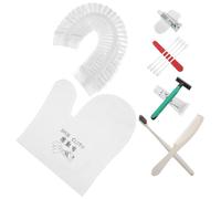 HONITANO Ensemble Kits Hygiène Jetables Pour Hôtels 4 Pièces Brosse à Dents Nature Peigne Paille Kit Soins Accessoires Usage Unique Voyage Professionnel Maison D'hôtes
