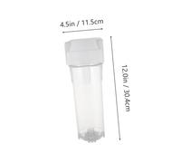 HONITANO Filtre à Eau Transparent Antidébordement avec Joint Alimentaire pour Robinet Cartouche de Filtration Pré-filtre Résistant et Sécuritaire Bouteille Filtrante pour Purification