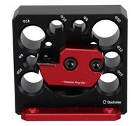 HONITANO Gabarit de Fabrication de Tourillons Réglable : 8/9/10/12/15/16/18/20 mm, Fraise à Tourillons de Précision Cnc en Alliage D'aluminium à 8 trous pour Perceuse - Outil de Travail Du Bois