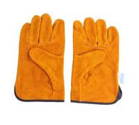 HONITANO Gants de Soudure Cuir Peau Résistants Chaleur Protection Brûlure pour Barbecue et Travaux Gants de Manutention Durables pour Soudage Jardinage et Soudure