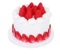 HONITANO Gâteau Factice Réaliste pour Décoration Modèle de Gâteau Artificiel Facile à Nettoyer Accessoire Photo et Décor de Fête pour Vitrines et Tournages