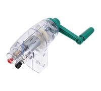 HONITANO Générateur Électrique à Manivelle Portable en Plastique Léger - Kit Scientifique Éducatif pour Garçon et Filles - Expérience Pratique de Conversion D’Énergie Mécanique -