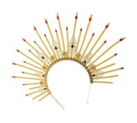 HONITANO Halo Couronne Vintage Légère pour Femme et Adolescente Serre-tête Décoratif Élégant pour Fête Cosplay et Halloween
