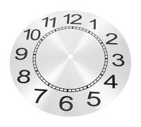 HONITANO Horloge Murale Rond Aluminium pour Bricolage de Remplacement Mécanique Précise Disque pour Pendule Cuisine et Horloge Murale Chiffres
