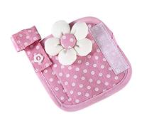 HONITANO Housse de Protection pour Poignée Dappareil de Cuisine Antidérapante Couvre Poignée Ajustable Tissu Coton Huile et Traces pour Micro Ondes Réfrigérateur et Lave Rose