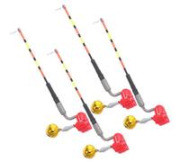 HONITANO Indicateurs d'Alarme de Pêche Électroniques Sensibles avec LED Lumineuse Lot de 4 Pièces pour Pêche à la Carpe Alerte de Touche par Flash Adaptés Lancers Longue Distance