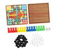 HONITANO Jeu d'Échecs Multifonction en Bois 5 Pièces Éducatif pour Garçon et Filles Plateau de Jeu pour Familles et