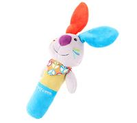 HONITANO Jouet de Préhension en Peluche pour Bébé Son Interactif, Taille Bébé, Coloris Bleu et Orange, Stimulation Motrice et Coordination Œil-main, Jouet Éducatif pour Tout-petits