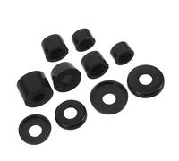 HONITANO Kit Amortisseurs pour Trucks de Skateboard et Longboard Coussinets D'amortissement Noirs en Caoutchouc Dur, Équipement de Protection pour Absorption des Vibrations, Accessoires