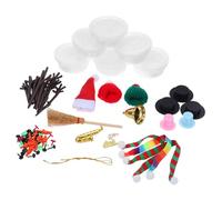 HONITANO Kit De Fabrication Bonhomme De Décoration Artisanat Pâte à Modeler Bricolage Créatif Garçon Fille Décoration Fête