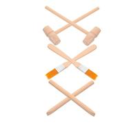 HONITANO Kit de Fouilles Archéologiques 6 Pièces pour Garçon et Filles - Marteau en Bois Petit Burin Brosse - Éducatif Extraction de Pierres Précieuses Kit Fouille Dinosaures Outil