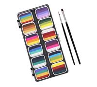 HONITANO Kit De Peinture Pour Visage Corps Peinture Pour Visage Kit De Maquillage Pour Halloween Avec Compartiments Séparés Pour Rangement Facile