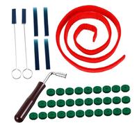 HONITANO Kit Doutils de Piano Portable avec Marteau Clé de Muting Caoutchouc pour Cordes Hautes et Basses Bande de Tempérament pour Étouffer Deux Octaves pour Débutants et Accordeurs