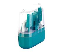 HONITANO Kit Manucure Bébé Coupe-ongles Ergonomique Vert Étui Portable Soins Des Ongles Sécurité -né Toilettage Garçon Et Filles