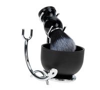 HONITANO Kit Rasage Homme avec Blaireau Barbe Poil Sanglier Bol à Raser Mousse Dense Support pour Brosse Barbe Entretien Visage et Coiffage Hommes