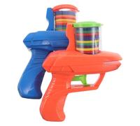 HONITANO Lanceur de Disques en Mousse pour Garçon et Filles 2 Pièces, Extérieur Sûr et Léger, Lanceur de Disque Rond Bleu Foncé et Orange, pour Jeux de Plein Air et Activités Physiques