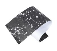 HONITANO Longboard Grip Tape Antidérapant Étanche Motif Noir et Blanc Style Dual Kickboard Autocollant et
