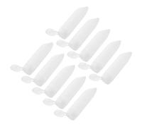 HONITANO Lot de 10 Flacons Souples Rechargeables de 30 Ml pour Dentifrice de Voyage Tubes Vides Transparents en Plastique Blanc Distribution Facile Format Compact pour Trousse de