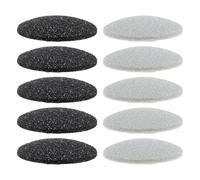 HONITANO Lot de 10 Têtes de Meuleuse pour Râpe Électrique Pied, Accessoires en Plastique Lavables, Compatibles pour Dissolvants de Callosités et Soin des Talons