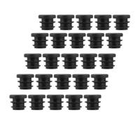 HONITANO Lot de 100 Bouchons Ronds D’Insertion pour Tubes 22 MM Embouts de Pieds de Meubles Noirs Protège-Plancher Antidérapant pour Chaise et Meuble Cache-Tube Résistant à L’Usure pour
